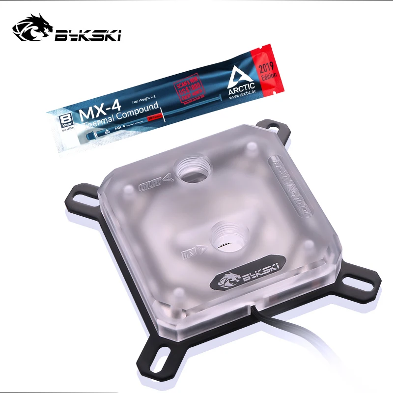 Bykski ARCTIC Thermal Paste + CPU Water Block use for INTEL LGA1150 1151 1155 1156 2011 X99 Transparent RGB support 5V 3PIN
Bykski ARCTIC Thermal Paste + CPU Water Block use for INTEL LGA1150 1151 1155 1156 2011 X99 Transparent RGB support 5V 3PIN