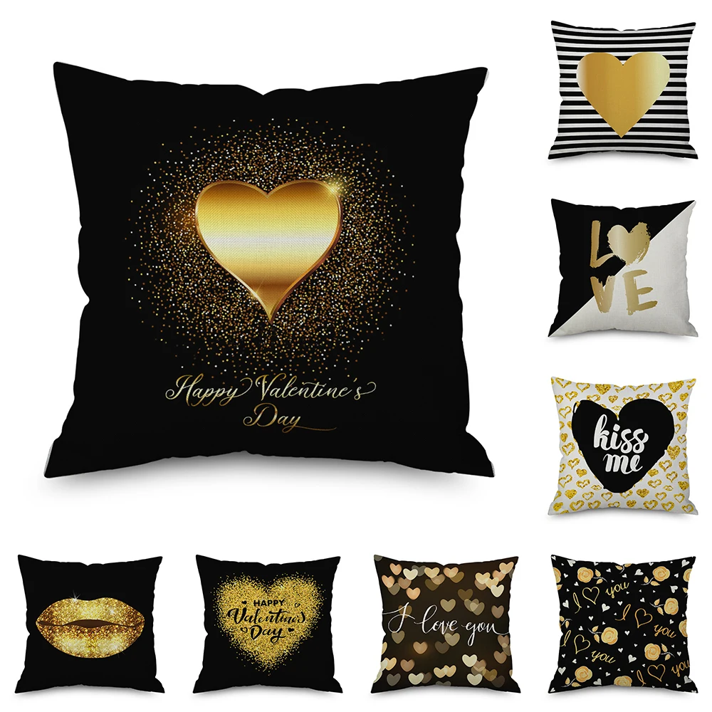 Valentines Day Decorative Pillow Case Love Kiss Print Office Sofa Cushion Cover Couple Gifts Home Decor Throw Pillow Cover 45cm 
Valentines Day Decorative Pillow Case Love Kiss Print Office Sofa Cushion Cover Couple Gifts Home Decor Throw Pillow Cover 45cm