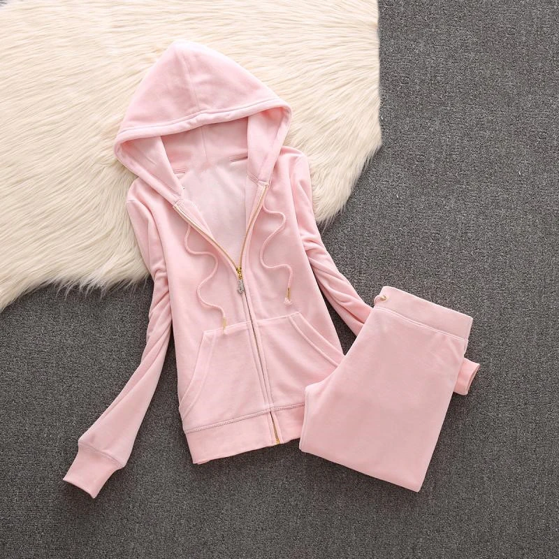 2021 Women'S Brand Velvet Fabric Tracksuit pant suits Velour Suit Women Track Suit Hoodies And Pants black
2021 Women'S Brand Velvet Fabric Tracksuit pant suits Velour Suit Women Track Suit Hoodies And Pants black