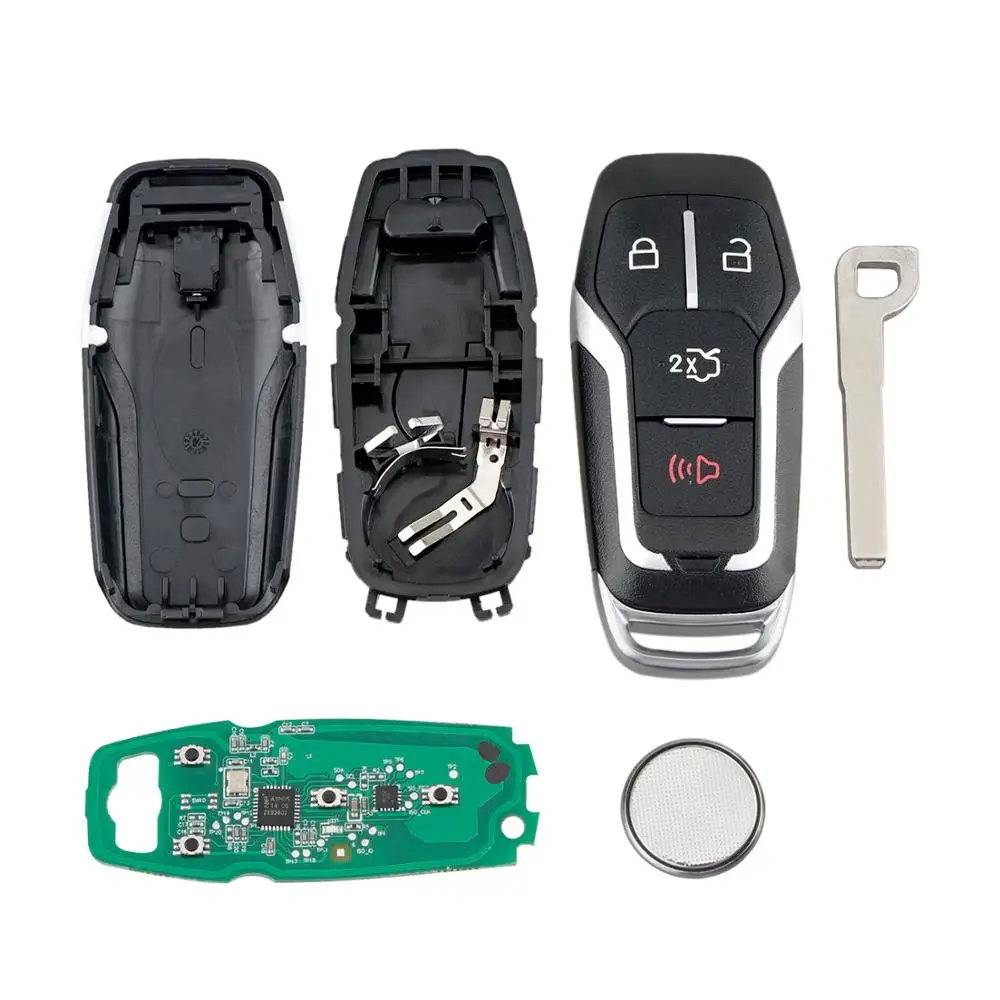 BHKEY M3N-A2C31243800 for Ford Key 4 Buttons Remote Key for Ford Fusion Edge Explorer Mustang Smart Car Keys 315Mhz ID49 Chip
BHKEY M3N-A2C31243800 for Ford Key 4 Buttons Remote Key for Ford Fusion Edge Explorer Mustang Smart Car Keys 315Mhz ID49 Chip