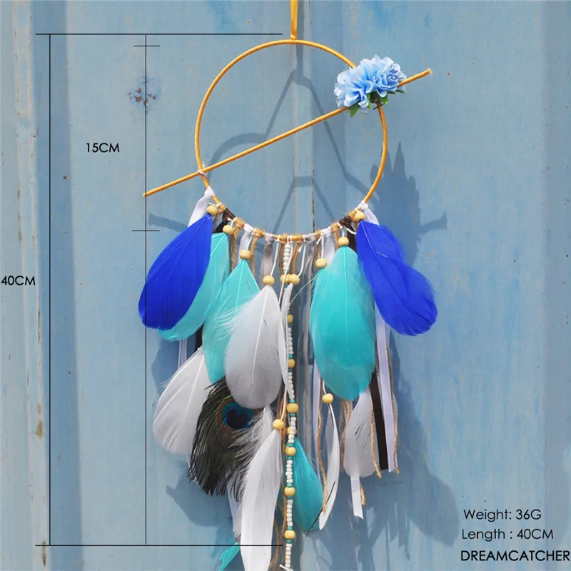 Indian Style Dream Catcher Wall Hanging Blue Purple Feather Home Decor Handmade Children Girls Kids Gifts Room Decoration
Indian Style Dream Catcher Wall Hanging Blue Purple Feather Home Decor Handmade Children Girls Kids Gifts Room Decoration