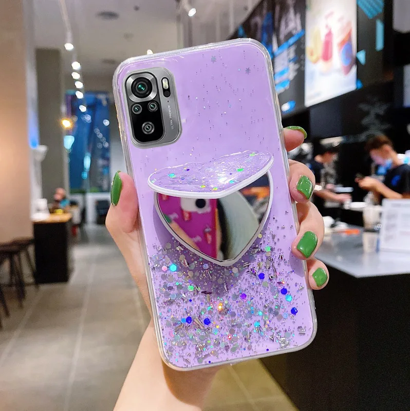 Bling Glitter Clear Case For Xiaomi Mi 11 Lite 5G 11i 10T 9 8 SE 9T A3 Note 10 Pro Poco X3 NFC F3 M3 Mirror Stand Holder Cover
Bling Glitter Clear Case For Xiaomi Mi 11 Lite 5G 11i 10T 9 8 SE 9T A3 Note 10 Pro Poco X3 NFC F3 M3 Mirror Stand Holder Cover