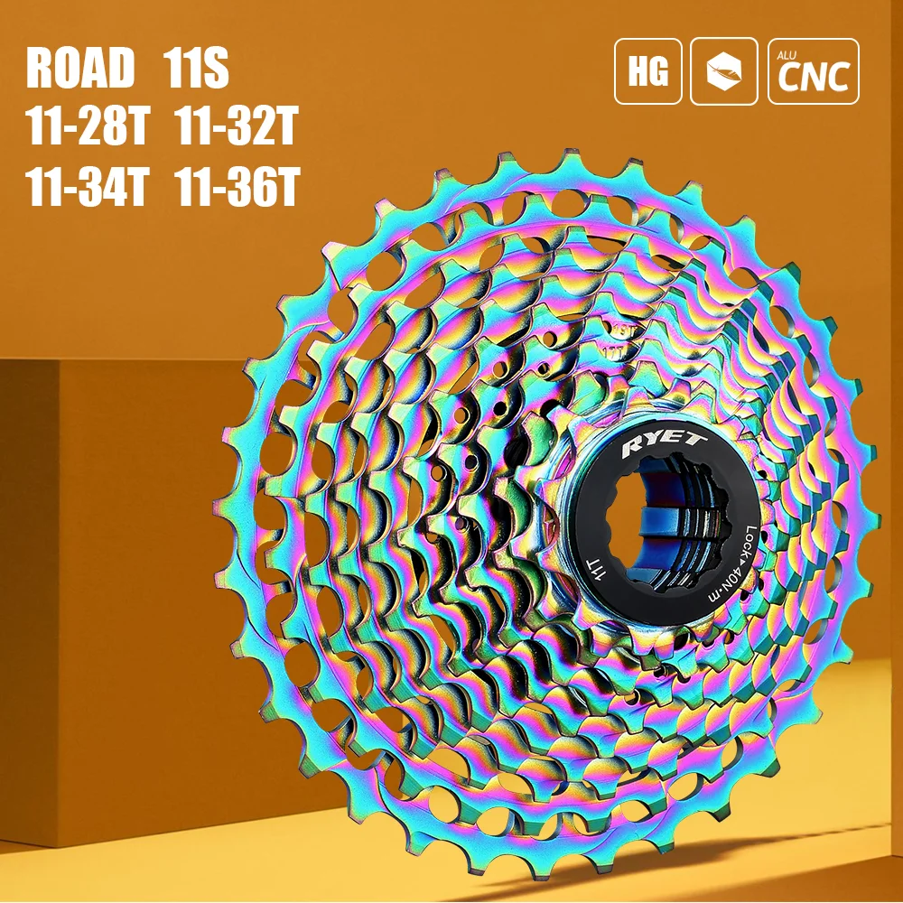 RYET Ultimate 11 Speed 11-28T ULT 32T 34T 36T 11Speed Road Bike Freewheel Red Cassette Bicycle Durable Sprocket DA 9100 Velocida
RYET Ultimate 11 Speed 11-28T ULT 32T 34T 36T 11Speed Road Bike Freewheel Red Cassette Bicycle Durable Sprocket DA 9100 Velocida