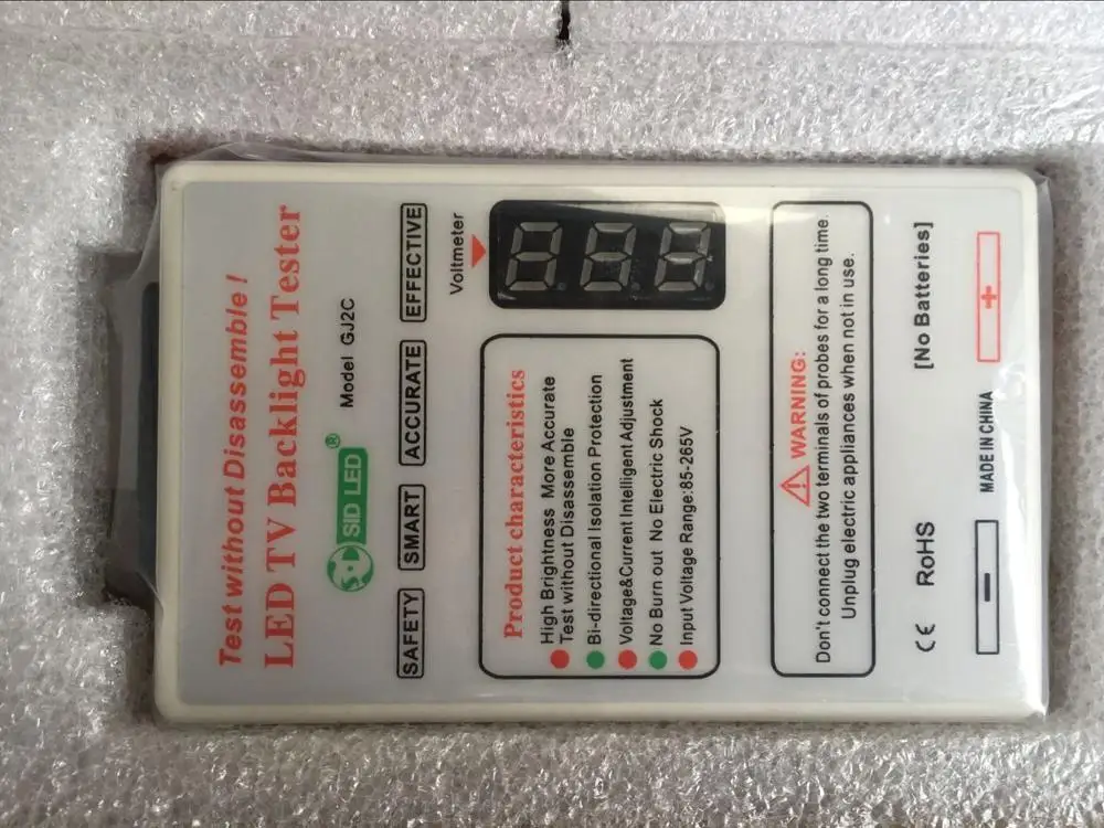 LED Lamp tester and TV Backlight Tester for All LED Lights Repair Output 0-280V with AC Switch
LED Lamp tester and TV Backlight Tester for All LED Lights Repair Output 0-280V with AC Switch