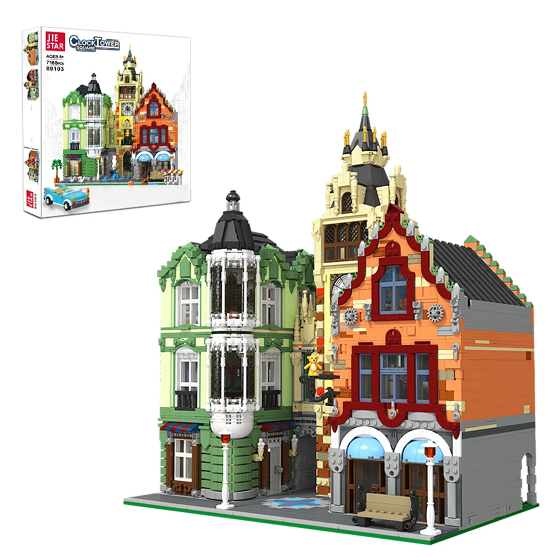 7010Pcs Clock Tower Square Architecture Building Blocks Bricks Toy Brain-Training Toy For Children Education Toys Birthday Gift
7010Pcs Clock Tower Square Architecture Building Blocks Bricks Toy Brain-Training Toy For Children Education Toys Birthday Gift