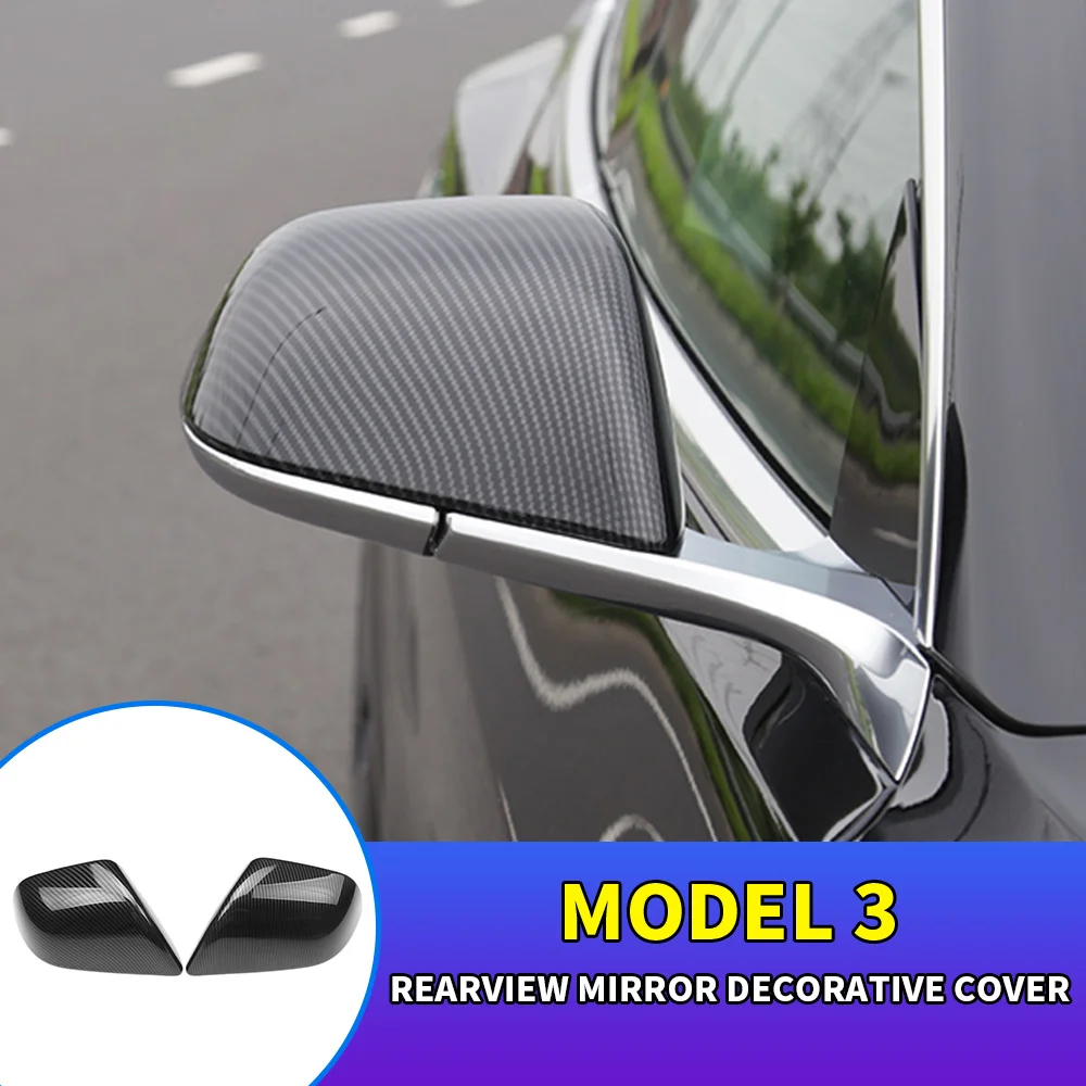 2pcs Matte Carbon Fiber Side Rear View Mirrors Guard Covers Caps Protector For Tesla Model 3 2017-2021 Accessories
2pcs Matte Carbon Fiber Side Rear View Mirrors Guard Covers Caps Protector For Tesla Model 3 2017-2021 Accessories
