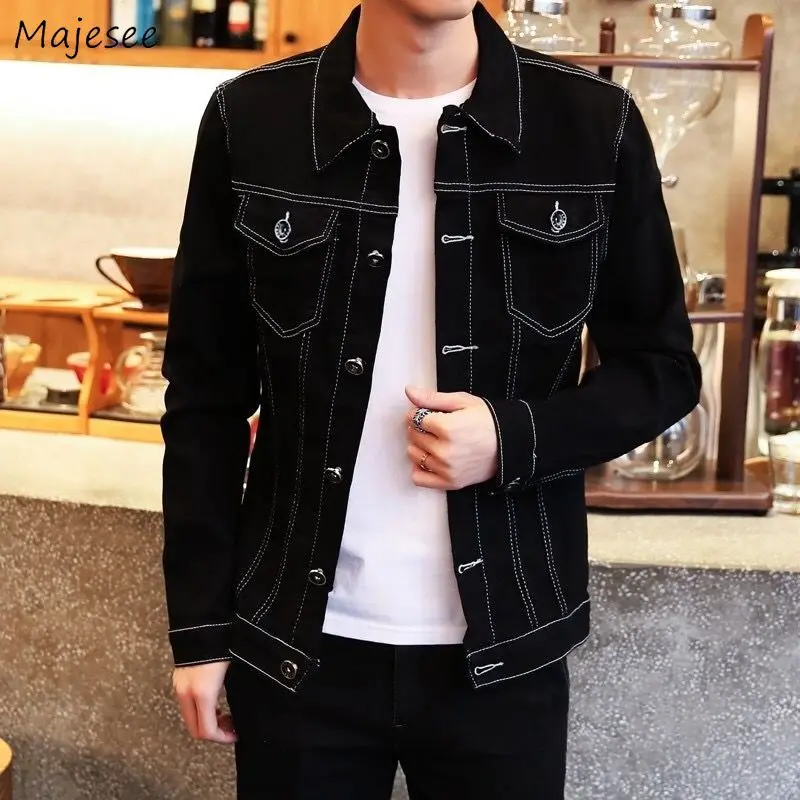 Jackets Men Denim Korean Style Chic Retro Thin Simple Spring Mens Jacket Chaqueta Outwear Trendy Vintage Coat Comfortable Casual
Jackets Men Denim Korean Style Chic Retro Thin Simple Spring Mens Jacket Chaqueta Outwear Trendy Vintage Coat Comfortable Casual