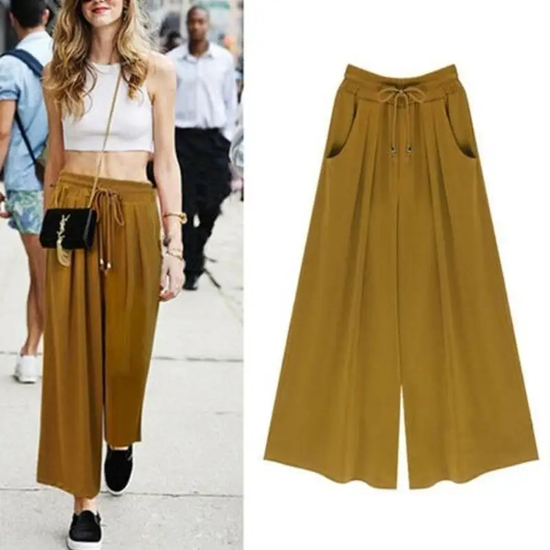 5XL Women Summer Casual Loose Pants Solid Color High Waist Wide Leg Trousers
5XL Women Summer Casual Loose Pants Solid Color High Waist Wide Leg Trousers