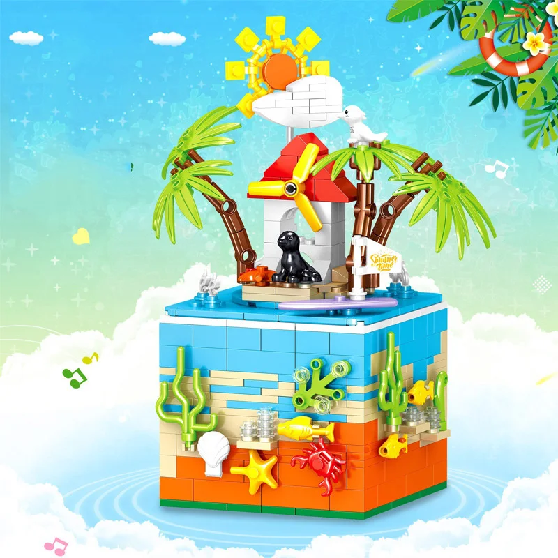 City Creator Street View Series Summer Holiday Beach Music Box Building Blocks Bricks Toys Christmas Gifts
City Creator Street View Series Summer Holiday Beach Music Box Building Blocks Bricks Toys Christmas Gifts