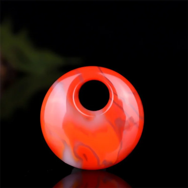 Natural Chicken Blood Jade Hand-carved Heart-shaped Donut Pendant Fashion Jewelry Men and Women Chicken Blood Red Necklace
Natural Chicken Blood Jade Hand-carved Heart-shaped Donut Pendant Fashion Jewelry Men and Women Chicken Blood Red Necklace