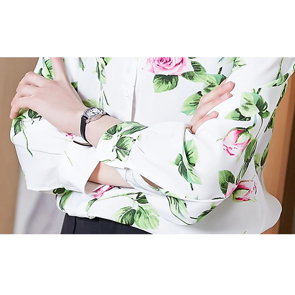 Women Long Sleeve Floral Printed Top Blouses Casual Spring Shirts Female Elegant Office Lady Chiffon Blouses Shirts
Women Long Sleeve Floral Printed Top Blouses Casual Spring Shirts Female Elegant Office Lady Chiffon Blouses Shirts