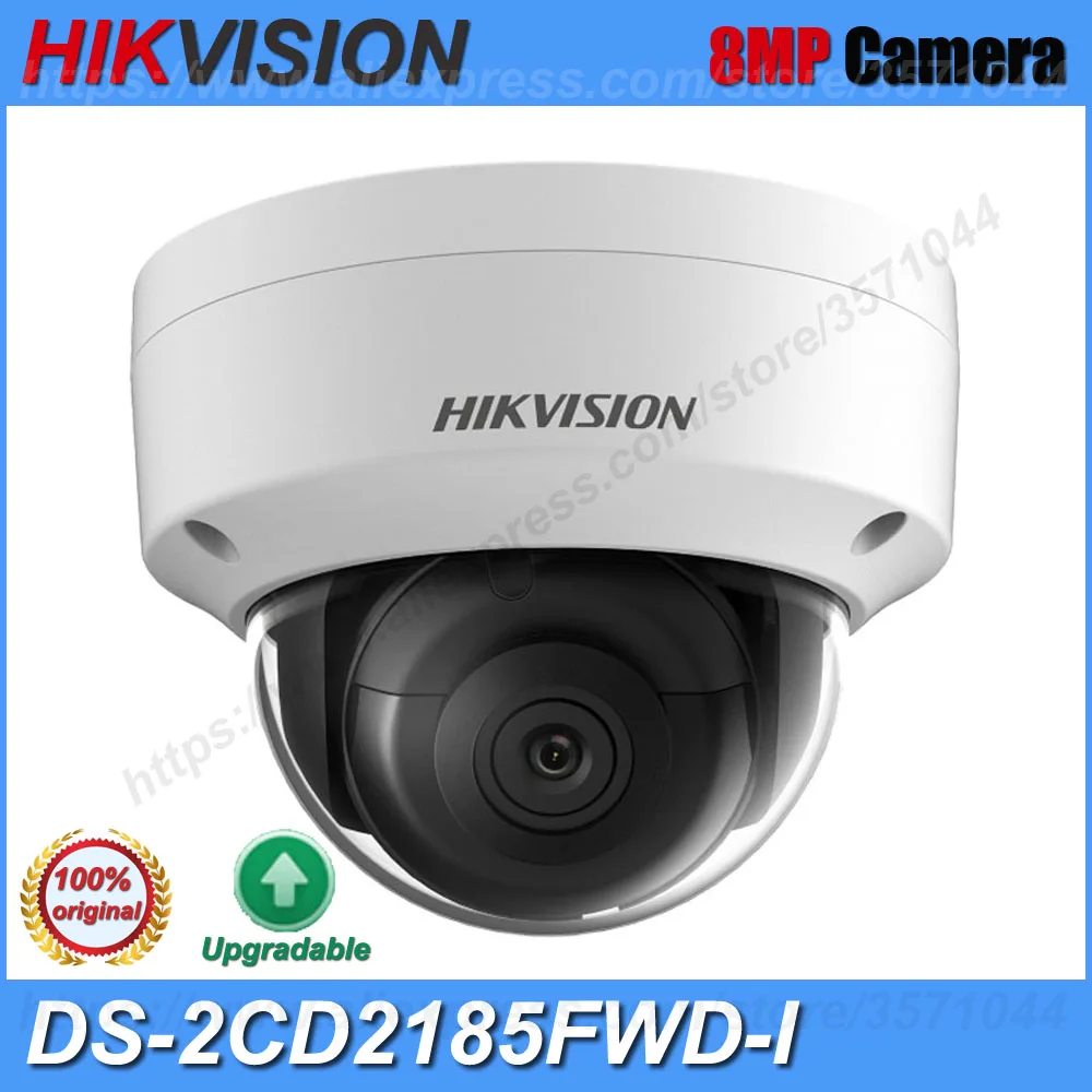 

Камера видеонаблюдения Hikvision, оригинальная, DS-2CD2185FWD-I, 8 Мп, H.265, IP-камера 4K, интерфейс аудиосигнализации, 30 м, ИК, купольная, оригинальная