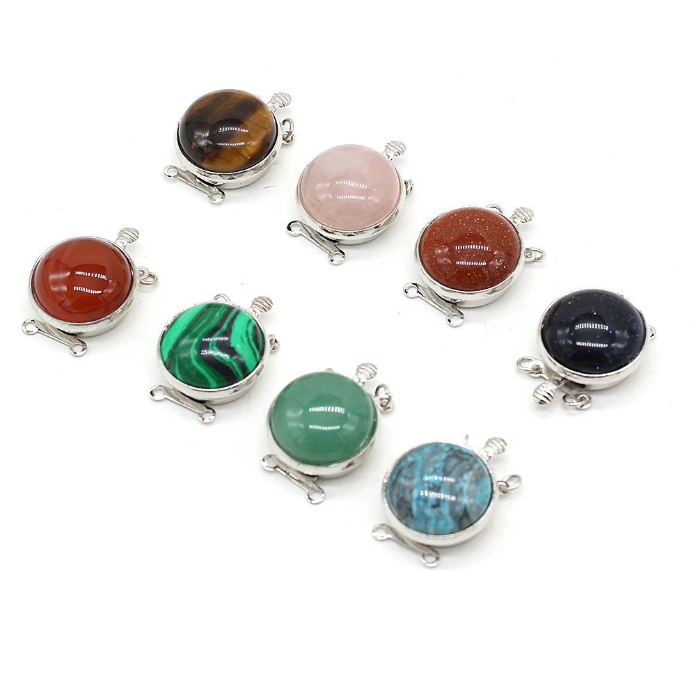 Natural Stone Clasps Round Shape Crystal Agate Connectors Pendant Stone Charms for Jewelry Making Necklace Bracelet Accessories
Natural Stone Clasps Round Shape Crystal Agate Connectors Pendant Stone Charms for Jewelry Making Necklace Bracelet Accessories