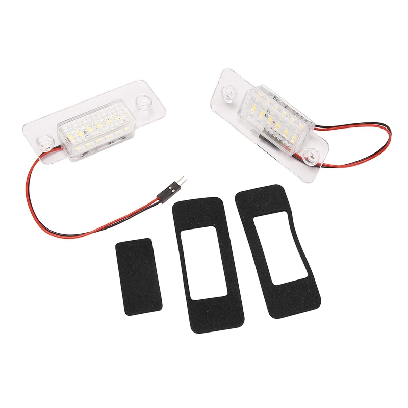

1Pair LED License Plate Lights for- A8 D3 2002-2010 E40943022 Number Plate Light Car Parts Lamp