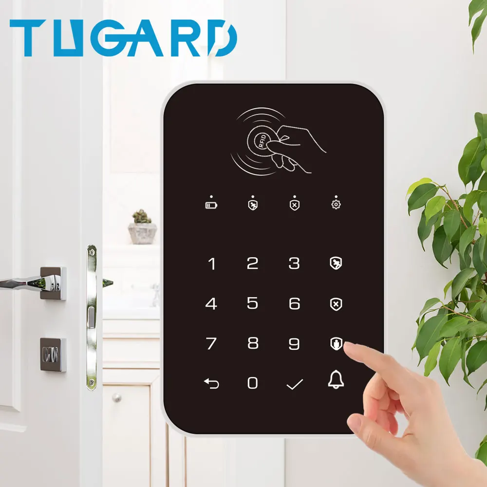 Tugard беспроводная сенсорная клавиатура GSM сигнализация RFID карта Пароль