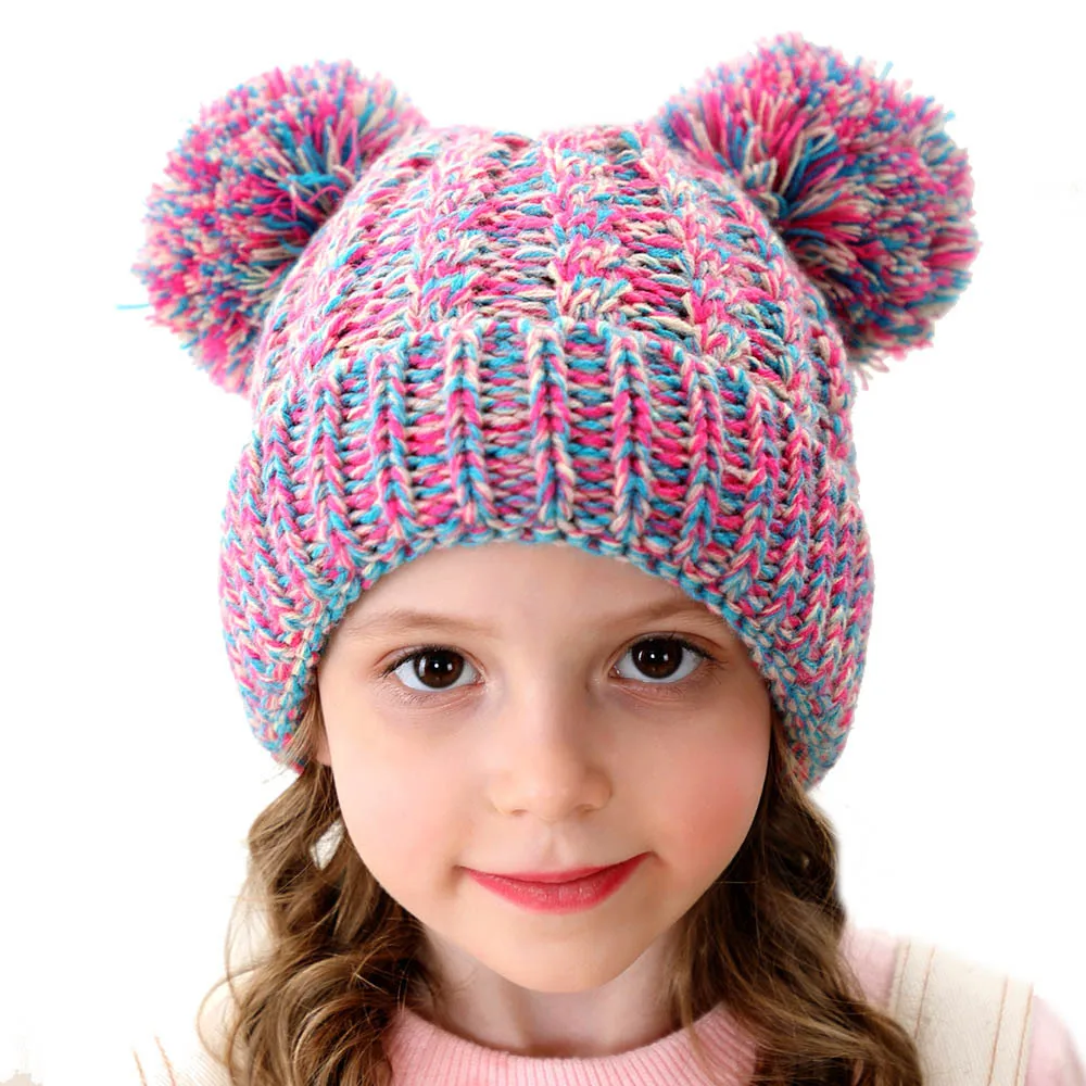 Double Pompom Baby Hat Winter Knitted Kids Baby Girl Hat Warm Thicker Children Infant Beanie Cap Girls Bonnet Casquette Enfant
Double Pompom Baby Hat Winter Knitted Kids Baby Girl Hat Warm Thicker Children Infant Beanie Cap Girls Bonnet Casquette Enfant