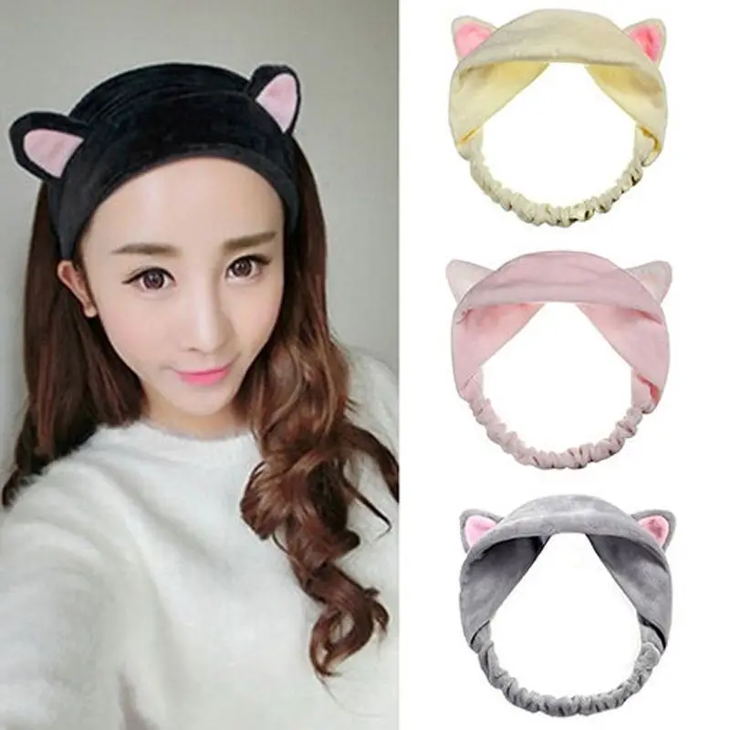 1 PC Fashion Children Headband Turban Cute Cat Ears Hairband Party Gift Headdress Hair Band Accessories Lovely Free shipping | Детская