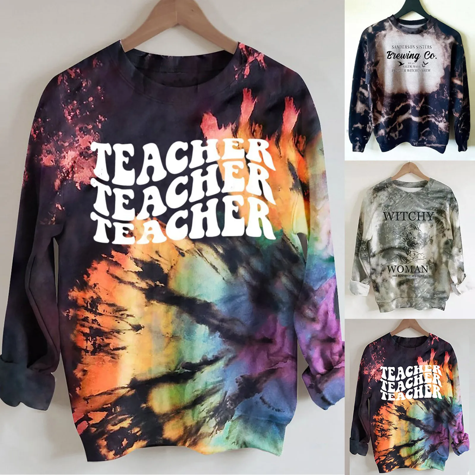 Женская толстовка, топы, Повседневная Длинная толстовка Tie-dye, пуловер для Хэллоуина, рубашки, блузки, женские худи, толстовки
Женская толстовка, топы, Повседневная Длинная толстовка Tie-dye, пуловер для Хэллоуина, рубашки, блузки, женские худи, толстовки