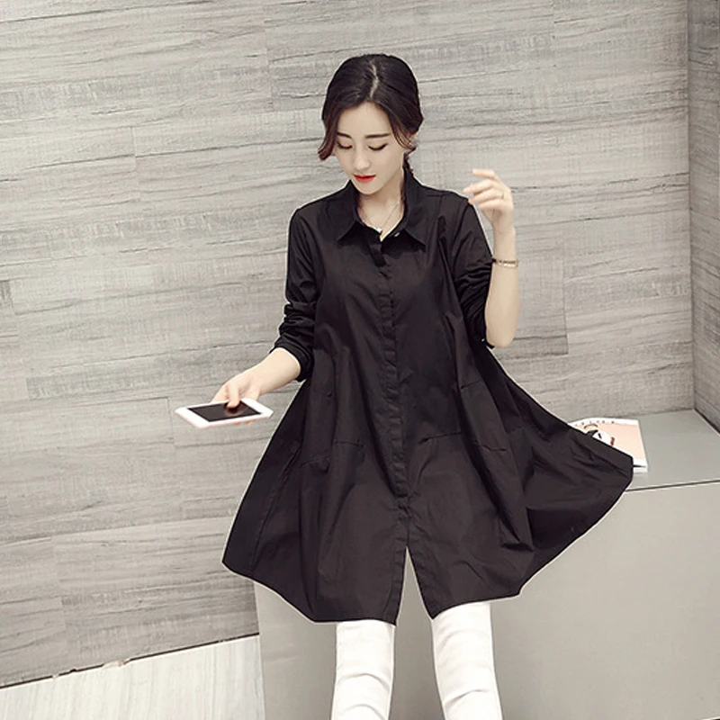 Women Blouse Plus Size S-2XL Loose Blouses For Spring Summer Women Black Shirt Casual Fashion Springtime Women Wear
Women Blouse Plus Size S-2XL Loose Blouses For Spring Summer Women Black Shirt Casual Fashion Springtime Women Wear
