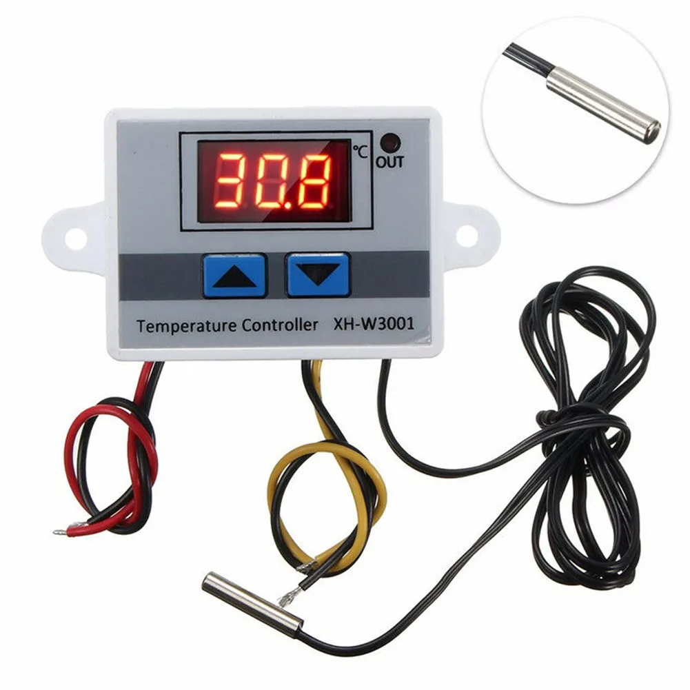 W3001 10A 12V 24V 220V Waterproof Digital LED Microcomputer Temperature Controller Digital Temperature Control Switch With Probe
W3001 10A 12V 24V 220V Waterproof Digital LED Microcomputer Temperature Controller Digital Temperature Control Switch With Probe