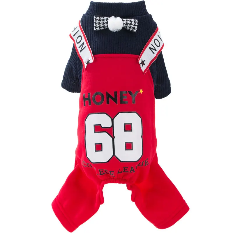 Fashion Brand Overalls Dog Four-legged Clothes Teddy Small Dog Pet Autumn and Winter Clothes Exquisite Details Comfortable Soft
Fashion Brand Overalls Dog Four-legged Clothes Teddy Small Dog Pet Autumn and Winter Clothes Exquisite Details Comfortable Soft