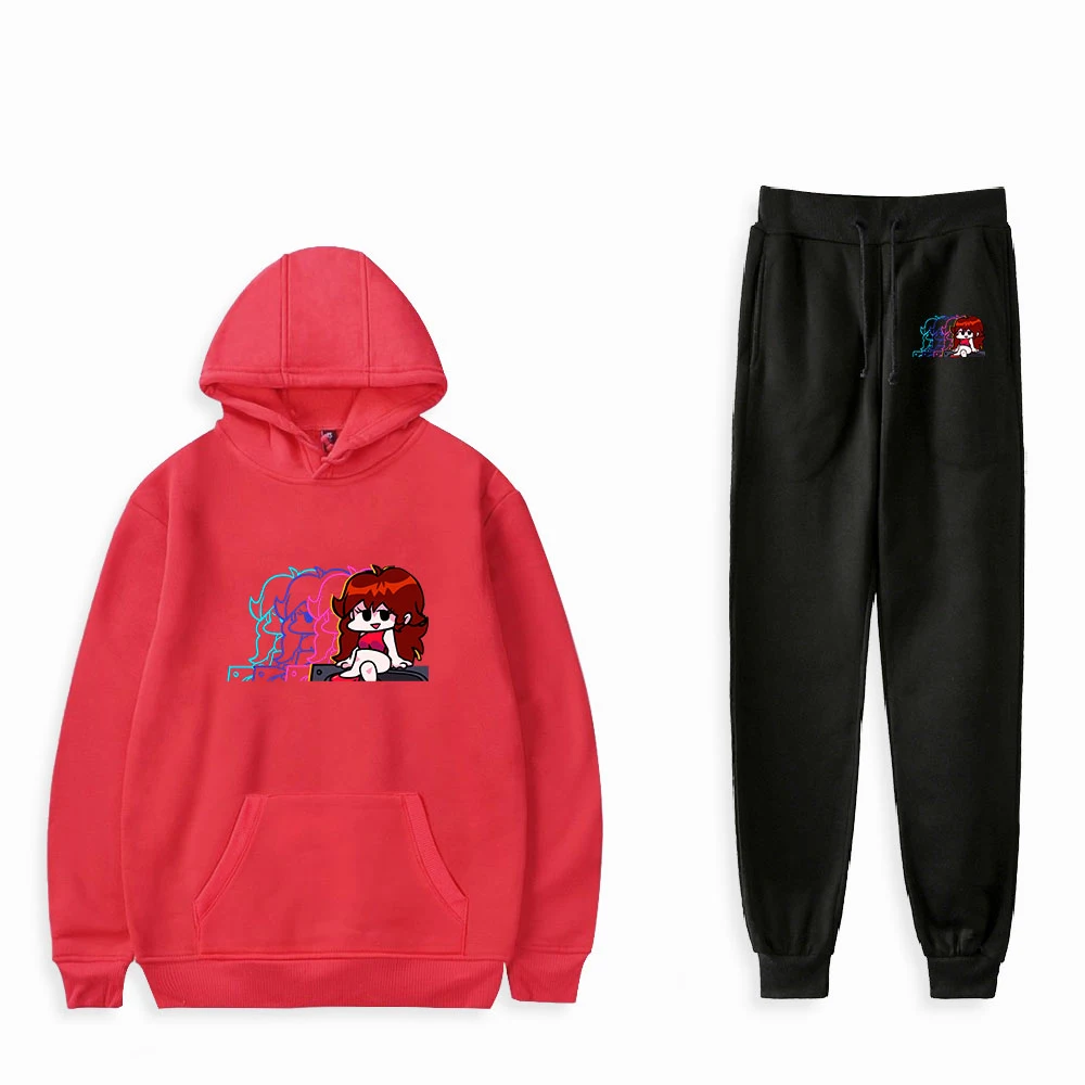 friday night funkin cosplay Print Fashion Fall Suit Hoodies Sportswear Hooded Sweatshirt + jogger pants men springTwo Piece Set
friday night funkin cosplay Print Fashion Fall Suit Hoodies Sportswear Hooded Sweatshirt + jogger pants men springTwo Piece Set