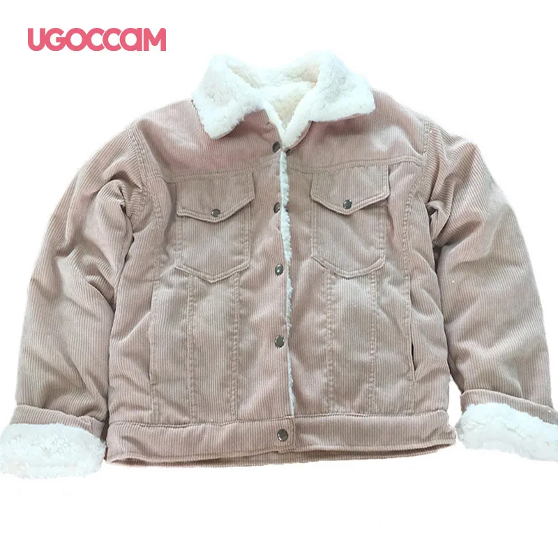 UGOCCAM Winter Coat Women Solid Corduroy Women Jacket Thick Long Sleeve Warm Cotton Coat Winter Jacket Women mujer chaqueta
UGOCCAM Winter Coat Women Solid Corduroy Women Jacket Thick Long Sleeve Warm Cotton Coat Winter Jacket Women mujer chaqueta