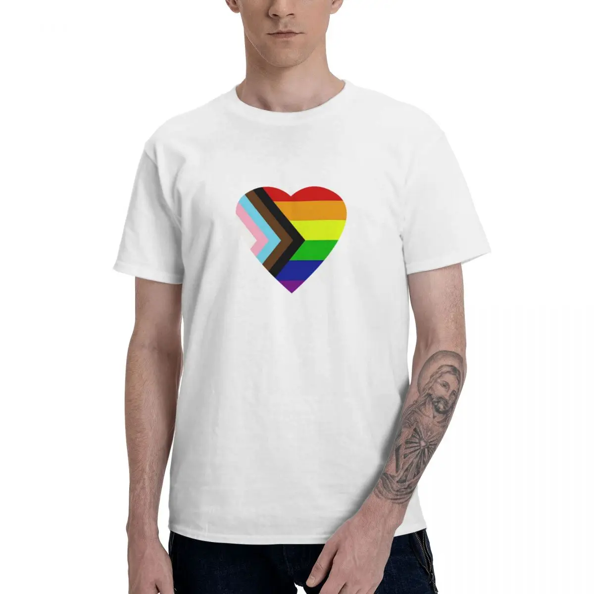 Радужный Флаг Гордости прогресса ЛГБТ + Trans Und Queer Эстетическая одежда мужская Базовая футболка с коротким рукавом графические Забавные топы
Радужный Флаг Гордости прогресса ЛГБТ + Trans Und Queer Эстетическая одежда мужская Базовая футболка с коротким рукавом графические Забавные топы