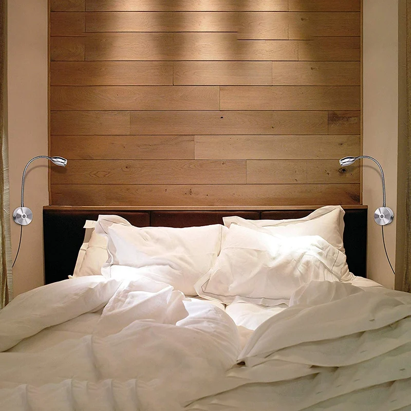 Dimmable Reading Lamps, LED Wall Mounted Reading Light for Bed Headboard Goose Neck Plug Wired Sconce Lamp (2 Pack, Warm White)
Dimmable Reading Lamps, LED Wall Mounted Reading Light for Bed Headboard Goose Neck Plug Wired Sconce Lamp (2 Pack, Warm White)