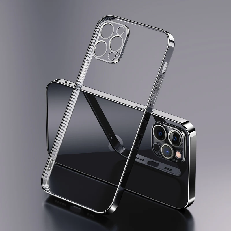 Luxury Square Plating Shockproof Phone Case For iPhone 11 12 Pro Max Mini X XS XR 7 8 Plus SE 2020 Ultra Thin Transparent Cover
Luxury Square Plating Shockproof Phone Case For iPhone 11 12 Pro Max Mini X XS XR 7 8 Plus SE 2020 Ultra Thin Transparent Cover