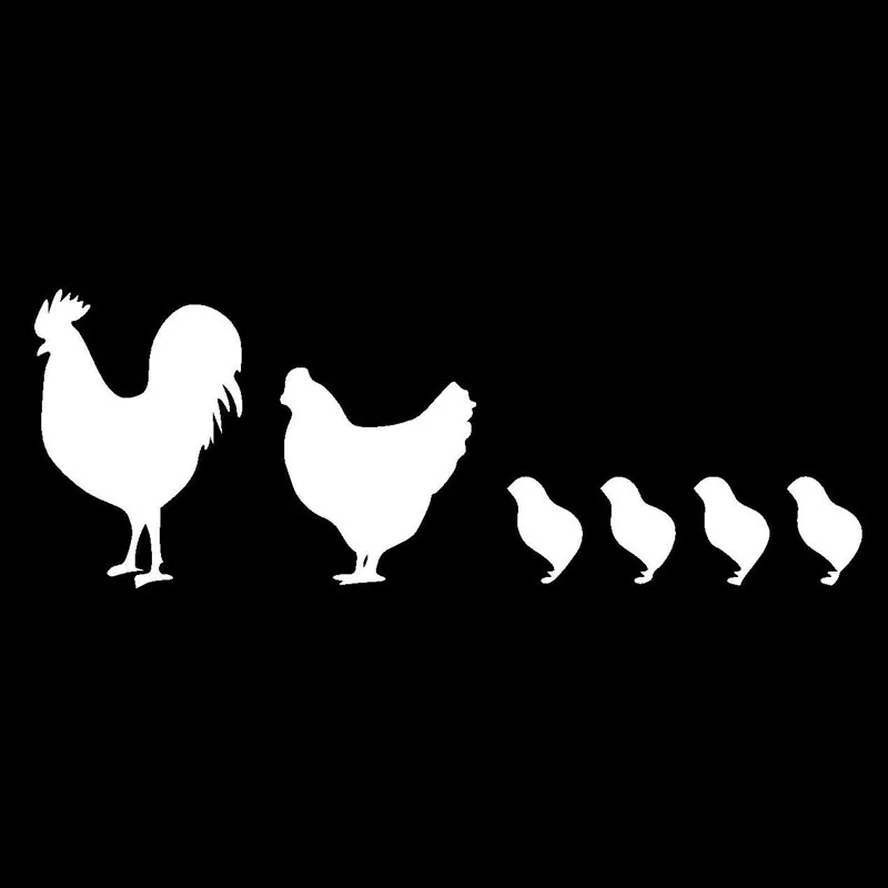 Amusing Chicken Cute Car Body Decal Vinyl Automotive Decoration Stickers 20*7.3CM