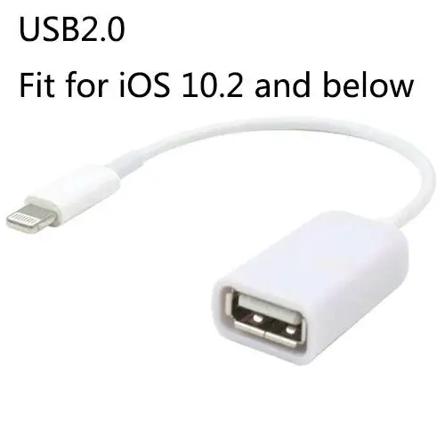 For Apple Interface Male To USB Female OTG Adapter Cable for Apple IPhone IOS10.2 and Below
For Apple Interface Male To USB Female OTG Adapter Cable for Apple IPhone IOS10.2 and Below