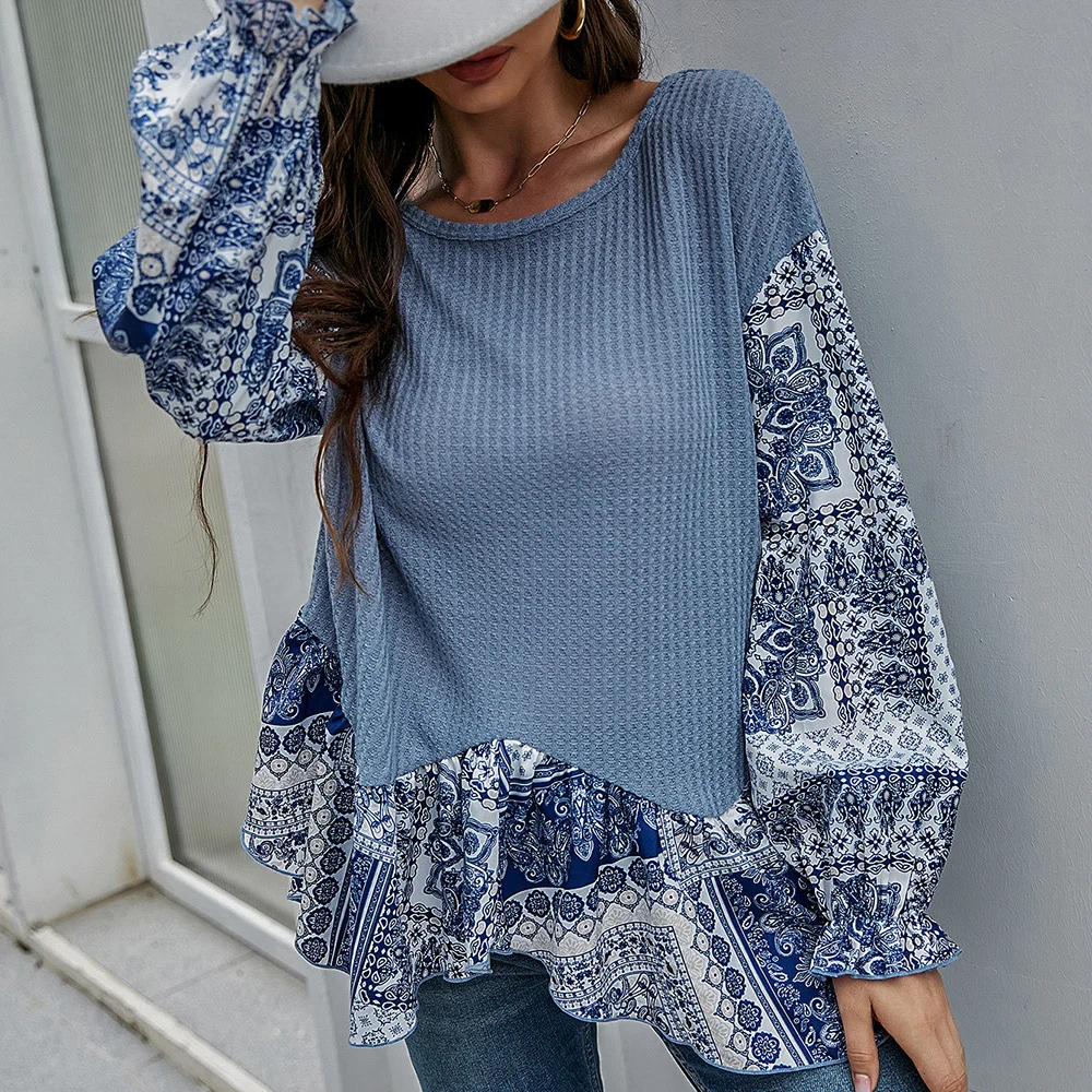 Топ женский шифоновый средней длины с круглым вырезом и рукавами-фонариками
Топ женский шифоновый средней длины с круглым вырезом и рукавами-фонариками