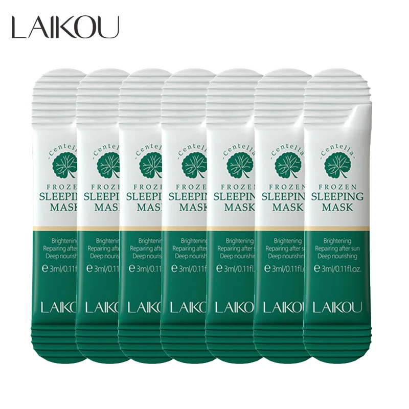 7pcs LAIKOU Centella Jelly Sleeping Face Mask Anti wrinkle Night Facial Pack Dark Circle Moisturize Anti-Aging Mask for Facecare
7pcs LAIKOU Centella Jelly Sleeping Face Mask Anti wrinkle Night Facial Pack Dark Circle Moisturize Anti-Aging Mask for Facecare
