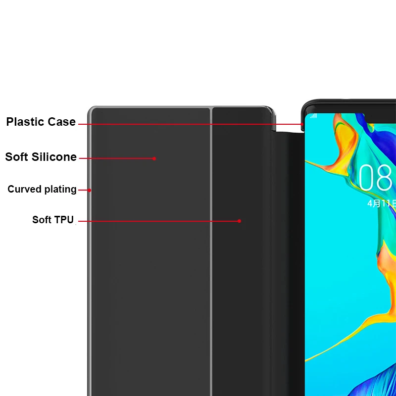 Умный зеркальный HD Прозрачный чехол для телефона Huawei P30 Pro роскошный из