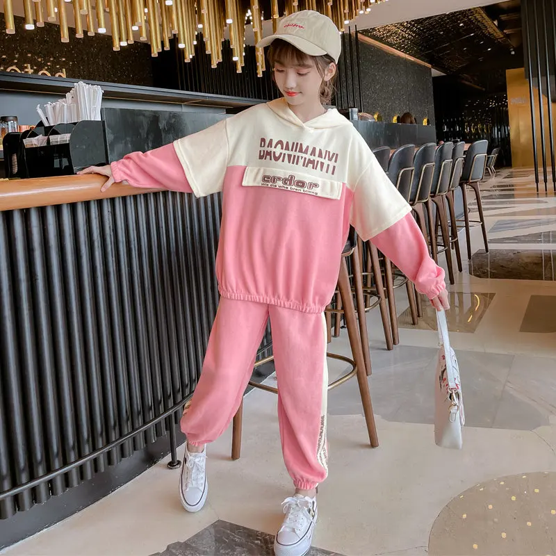 Fashion Style Teenage Kids Clothing Sets Hoodies+Pants 2PCS Tracksuit Patchwork Long Sleeve Pullover Spring Autumn Sport Outfits
Fashion Style Teenage Kids Clothing Sets Hoodies+Pants 2PCS Tracksuit Patchwork Long Sleeve Pullover Spring Autumn Sport Outfits