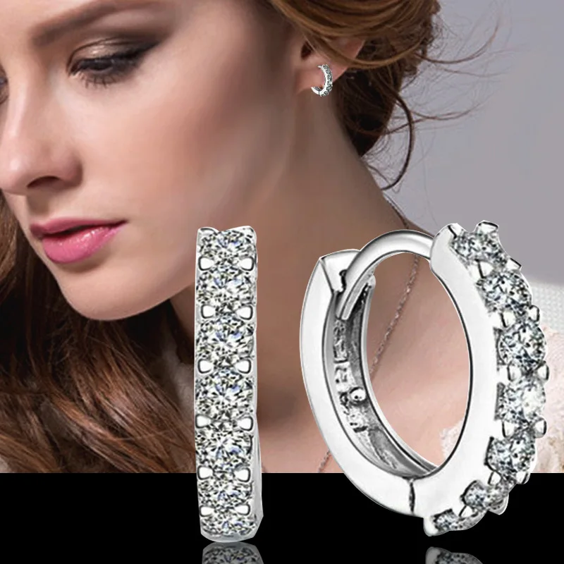 925 Sterling Silver Hypoallergenic Earrings Zircon Round Stud Earring for Women Girl Simple Jewelry Brincos
925 Sterling Silver Hypoallergenic Earrings Zircon Round Stud Earring for Women Girl Simple Jewelry Brincos