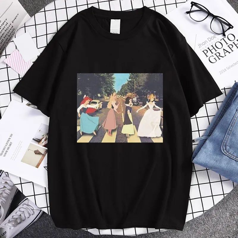 Princess Cross The Road Snow Ariel 2021 Summer Fashion Kawaii Women's Fashion Princess Printed T-shirts Harajuku Men T Shirt
Princess Cross The Road Snow Ariel 2021 Summer Fashion Kawaii Women's Fashion Princess Printed T-shirts Harajuku Men T Shirt