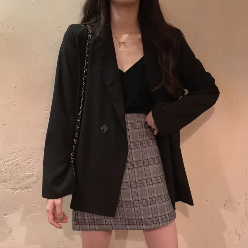 Autumn Korean version 2020 new temperament thin fashion long-sleeved small suit jacket women + Plaid skirt 2-piece business suit
Autumn Korean version 2020 new temperament thin fashion long-sleeved small suit jacket women + Plaid skirt 2-piece business suit