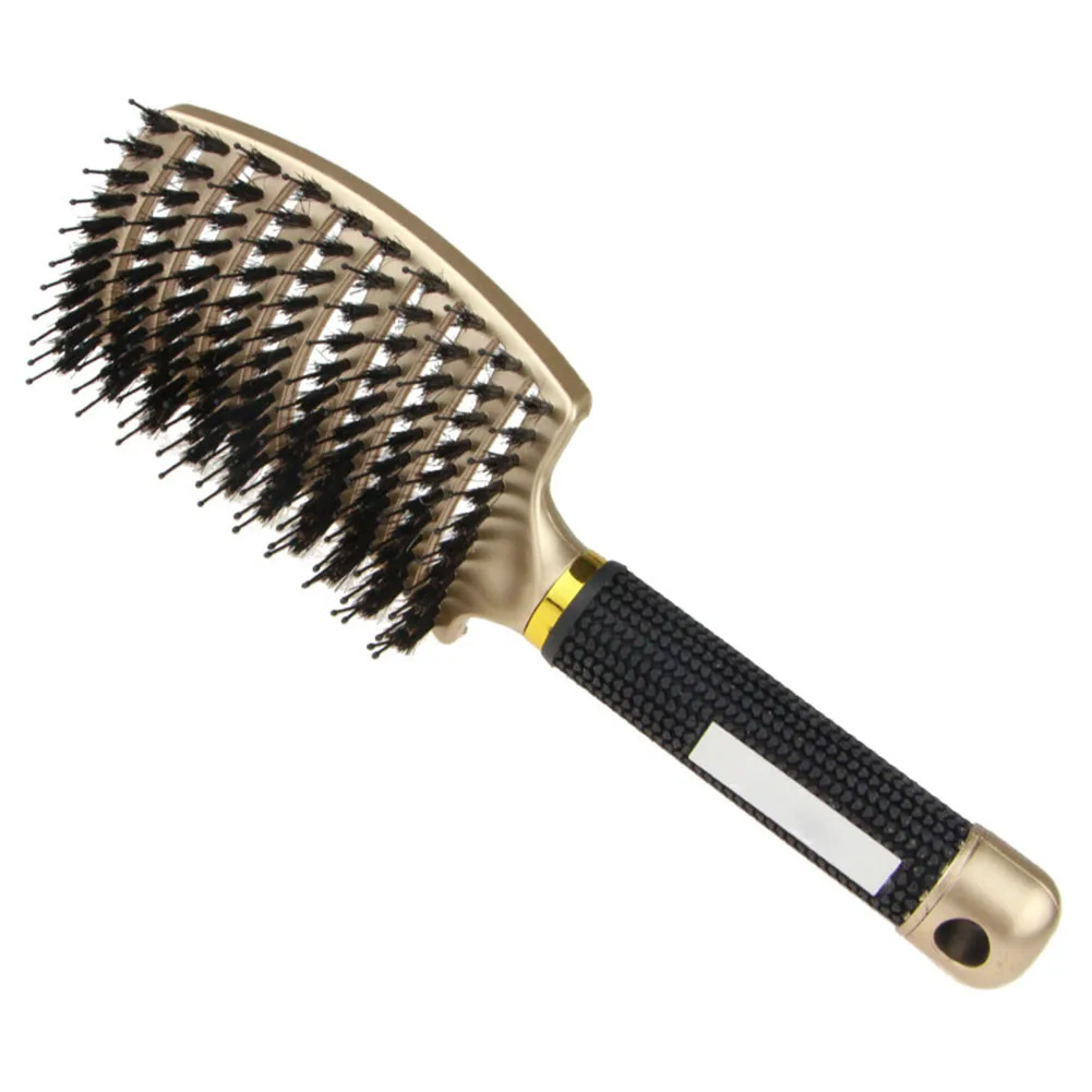 Bristle Hair Brush Pro Durable Hairdressing Massage Comb Hair Cutting Brush Hair Brushes Girls Ponytail Comb 
Bristle Hair Brush Pro Durable Hairdressing Massage Comb Hair Cutting Brush Hair Brushes Girls Ponytail Comb