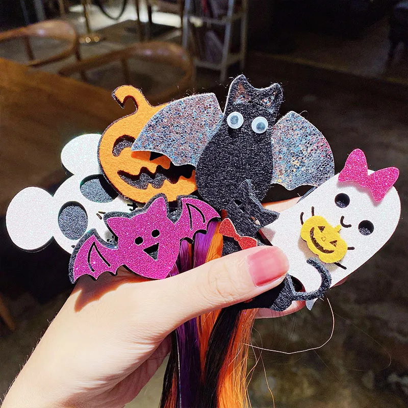 Girls Cute Halloween Gifts Cartoon Ghost Hairpins Funny Headband Colorful Hair Ornament Clips Kids Fashion Hair Accessories
Girls Cute Halloween Gifts Cartoon Ghost Hairpins Funny Headband Colorful Hair Ornament Clips Kids Fashion Hair Accessories