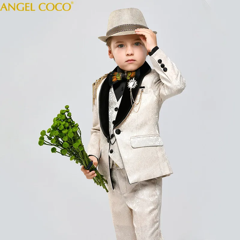 Formal Boys Clothes Handsome Boys' Dresses Baby Boy Suit Catwalk Show Children Wedding Suit For Boys Kids Dresses For Boys
Formal Boys Clothes Handsome Boys' Dresses Baby Boy Suit Catwalk Show Children Wedding Suit For Boys Kids Dresses For Boys