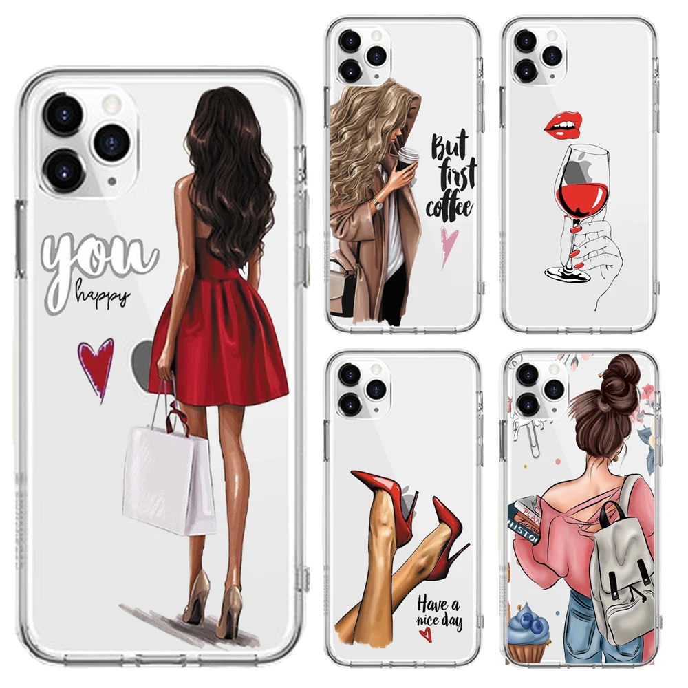 Fashion Beautiful Girl Pattern Case For iPhone 11 Pro Clear Soft Phone Cover For iPhone 12 6S 7 8 Plus X XR XS Max SE 2020 Capa
Fashion Beautiful Girl Pattern Case For iPhone 11 Pro Clear Soft Phone Cover For iPhone 12 6S 7 8 Plus X XR XS Max SE 2020 Capa