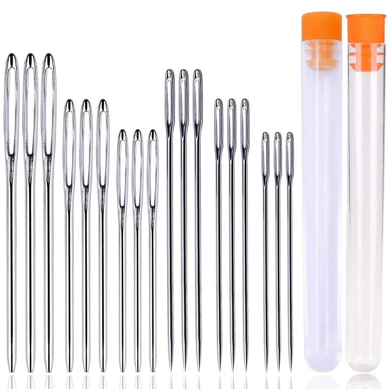 LMDZ 18 PCS Large Eye Sewing Needles Sewing Sharp Needles Large Eye Blunt Sewing Needles Hand Stitching Needles Plastic Bottle
LMDZ 18 PCS Large Eye Sewing Needles Sewing Sharp Needles Large Eye Blunt Sewing Needles Hand Stitching Needles Plastic Bottle