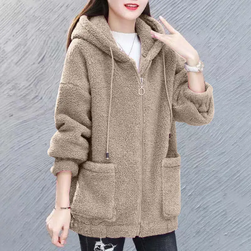 Fleece sweater women plus fleece new autumn and winter loose Korean zipper cardigan thick lamb wool coat
Fleece sweater women plus fleece new autumn and winter loose Korean zipper cardigan thick lamb wool coat