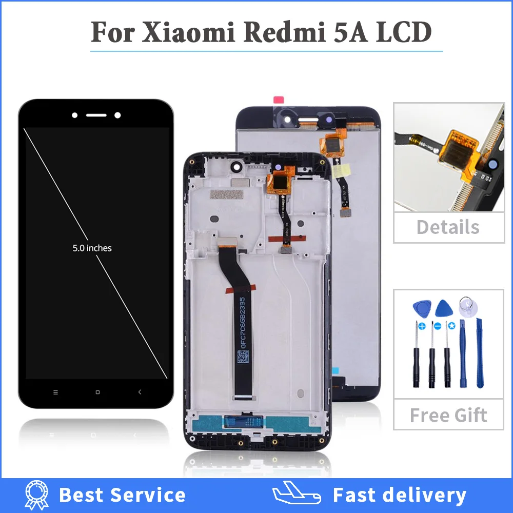 5 0 ''высококачественный ЖК дисплей для Xiaomi Redmi 5A сенсорный экран дигитайзер с