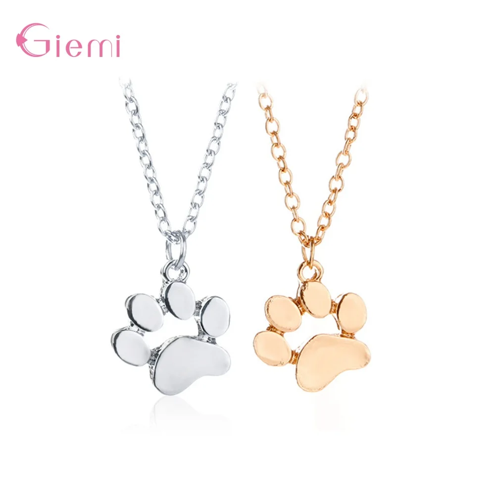 Cute Sweet 925 Sterling Silver Dog Claws Pendant Necklace for Women Girl Fashion Trendy Jewelry Gift Chain Necklace Bijoux
Cute Sweet 925 Sterling Silver Dog Claws Pendant Necklace for Women Girl Fashion Trendy Jewelry Gift Chain Necklace Bijoux
