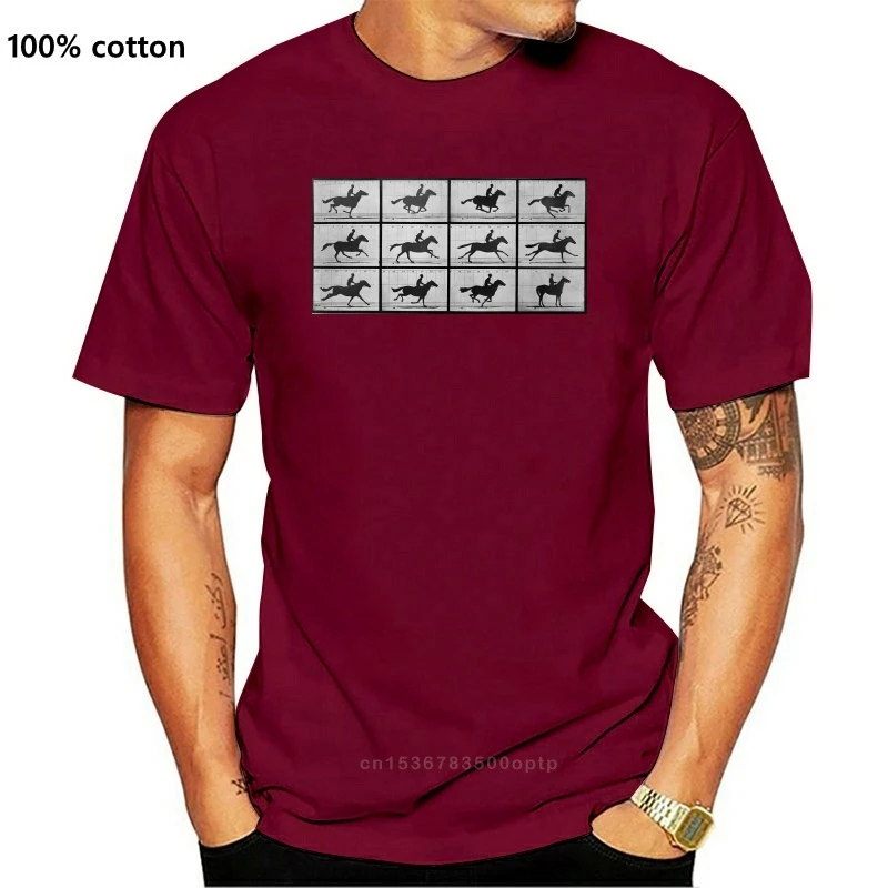 2020 Printed Men T Shirt Cotton Short Sleeve Muybridge Running Horse T-Shirt Women tshirt
2020 Printed Men T Shirt Cotton Short Sleeve Muybridge Running Horse T-Shirt Women tshirt