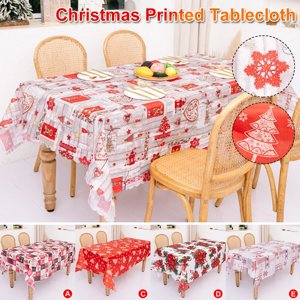 Christmas Printed Table Antifouling Tablecloth Rectangular Polyester Decoratio (144 * 180cm / 56.70 * 70.87 inches)
Christmas Printed Table Antifouling Tablecloth Rectangular Polyester Decoratio (144 * 180cm / 56.70 * 70.87 inches)