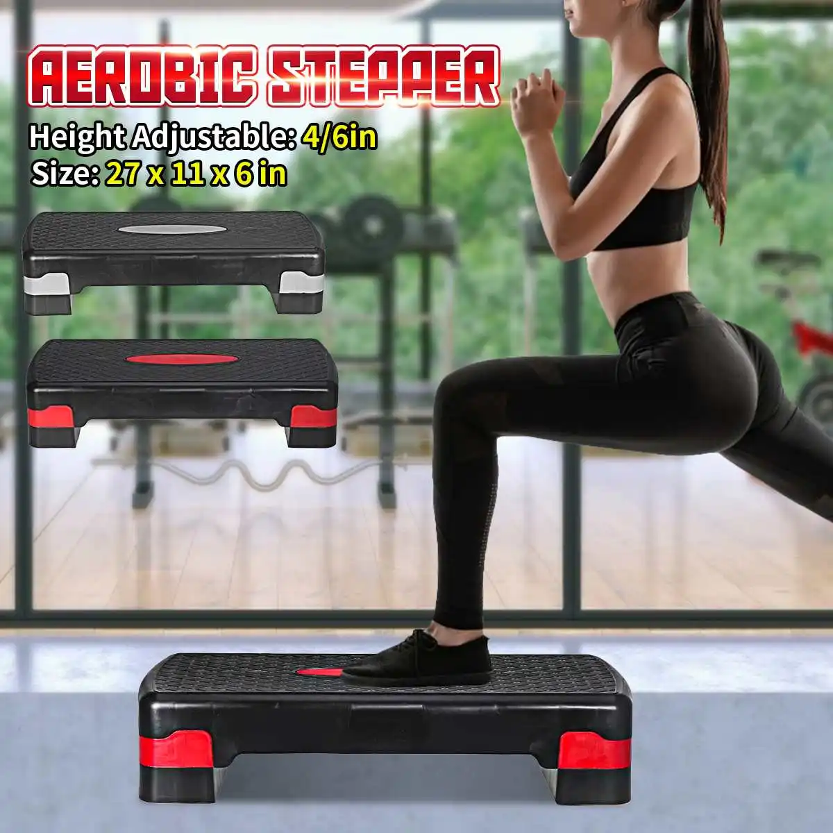 100KG Fitness Aerobic Step Adjustable Non-slip Cardio Yoga Pedal Stepper Gym Workout Exercise Fitness Aerobic Step Equipment
100KG Fitness Aerobic Step Adjustable Non-slip Cardio Yoga Pedal Stepper Gym Workout Exercise Fitness Aerobic Step Equipment